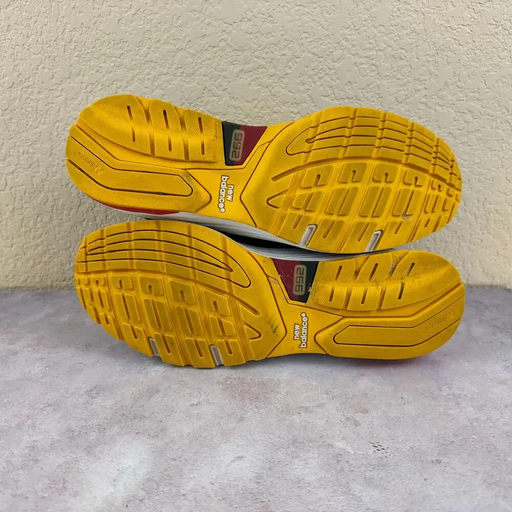 New Balance 992 Atomic Yellow Red Black Size 10 Made In USA M992DM